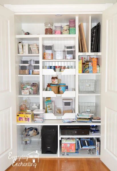 striking organized pantry at Everyday Enchanting, Nina Hendrick