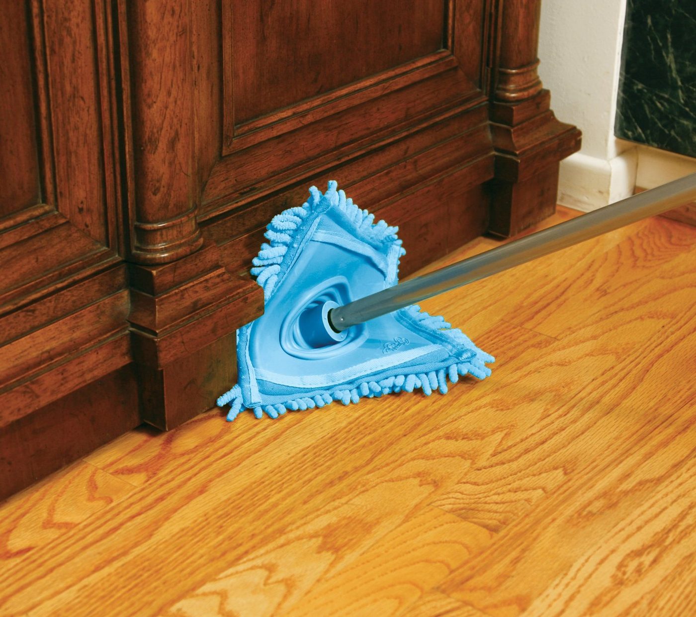 straightforward way to dust baseboards and trim without getting down on your hands and knees