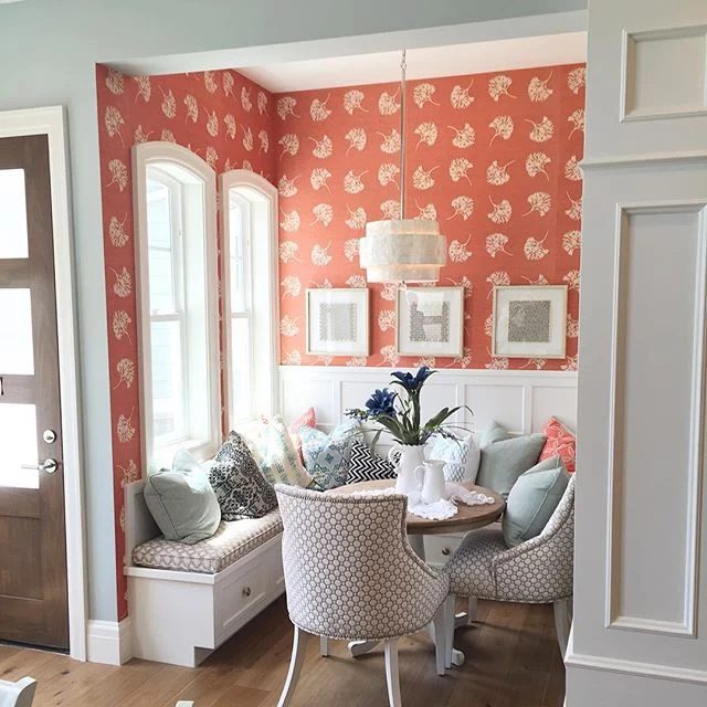 colorful breakfast nook #homeshow @Bekob