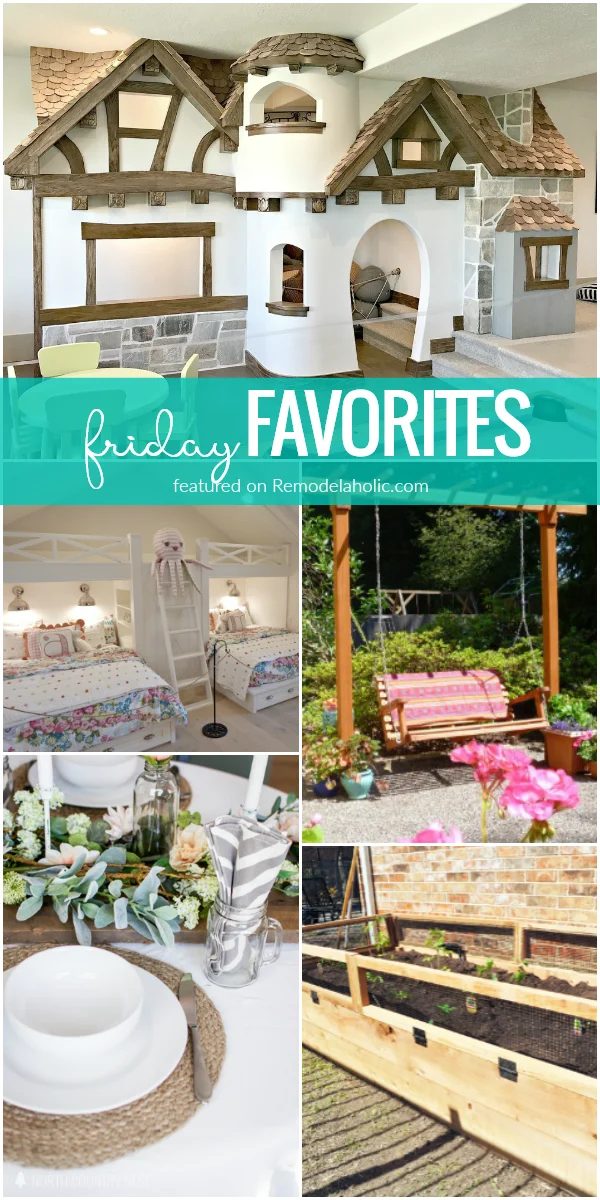 Handmade hidden Christmas tree storage | kids cottage castle playhouse | gardening and outdoor options | The best of home decor and Handmade | Friday Favorites at #Bekob