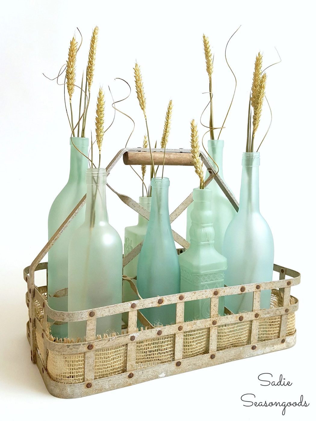 glass bottles upcycled into seaglass, Sadie Seasongoods