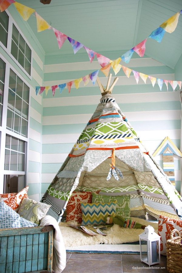 handmade no-sew teepee, The Handmade Home