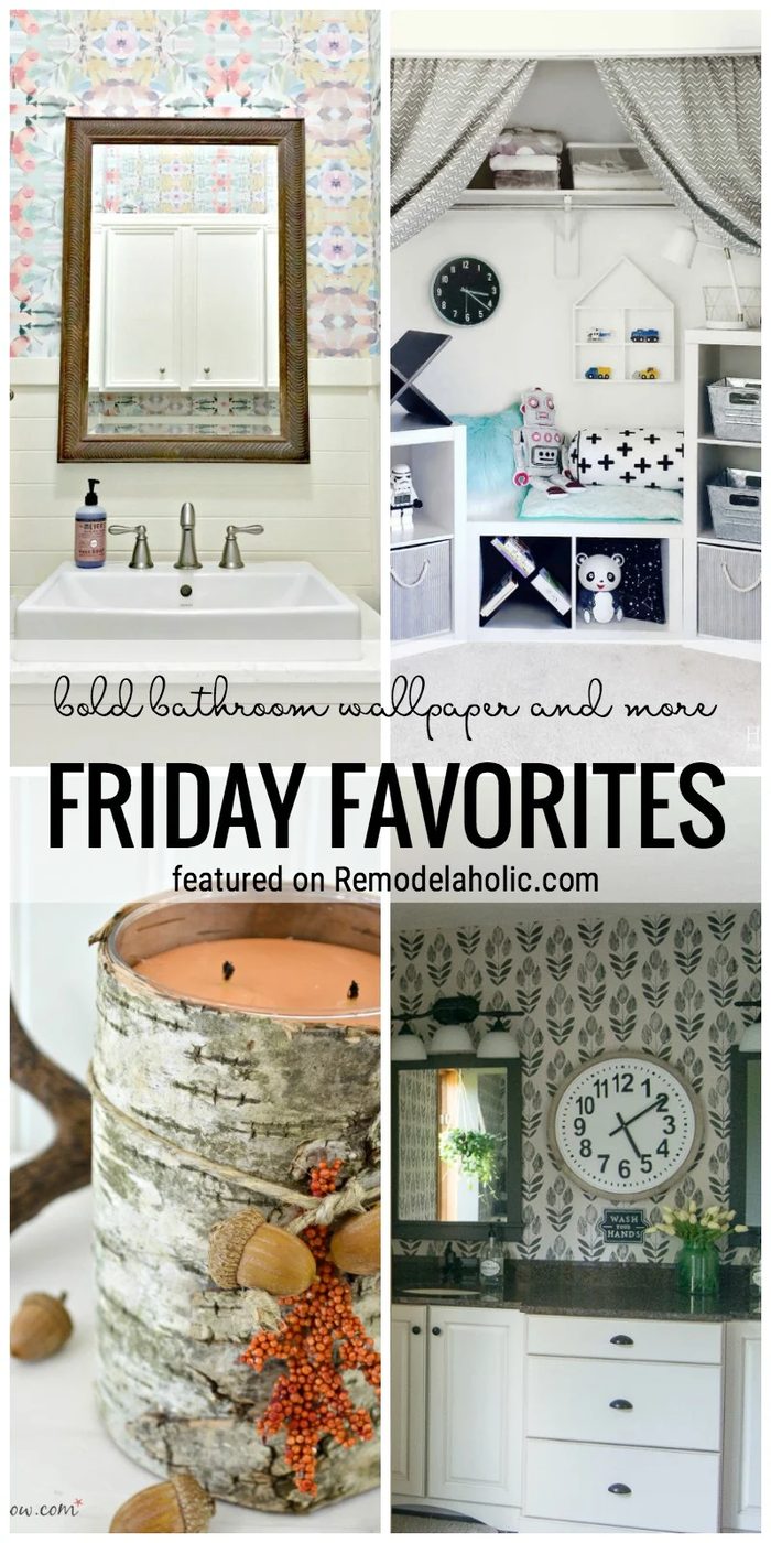 striking And Bold Bathroom Wallpaper options And More Featured On Friday Favorites At Bekob.com