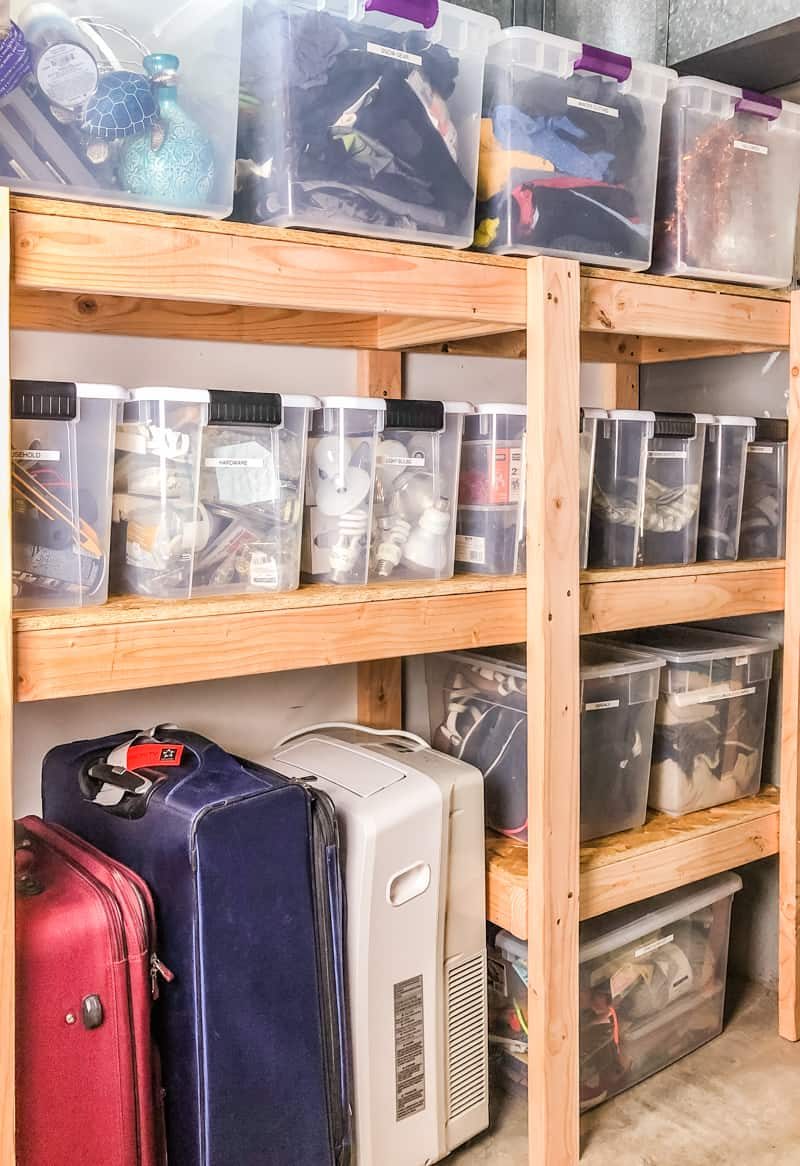 Diy Garage Shelves Final Long Side