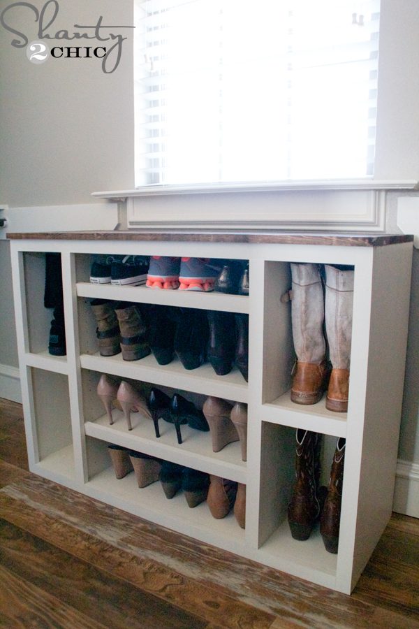 Diy Shoe Storage Cabinet With Room For Boots Shanty2Chic