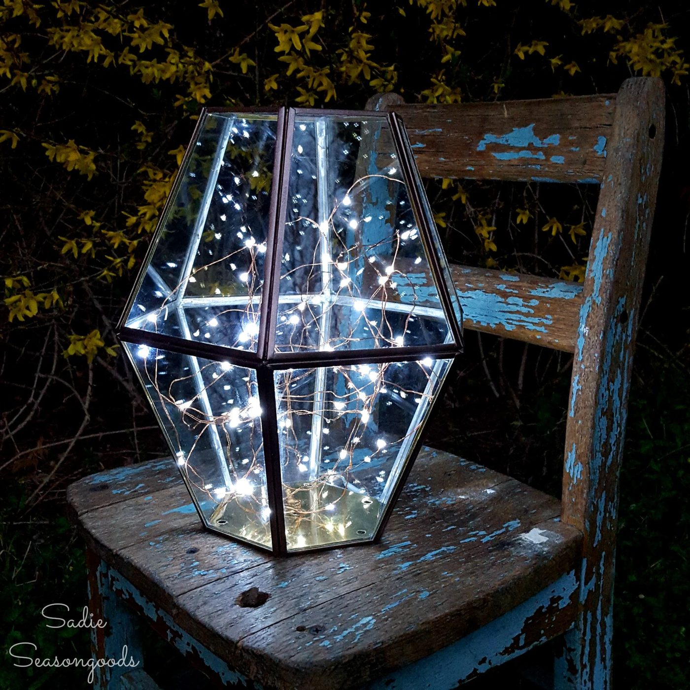 Upcycled Light Fixture To Lighted Metalwork Hurricane Sadie Seasongoods