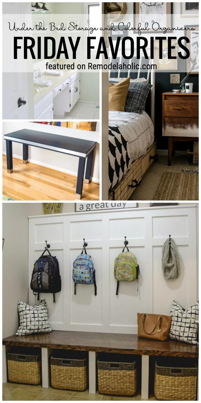 Get Organized And Ready For The New Year With These options. Under The Bed Storage And Colorful Organizers Featured On Friday Favorites On Bekob.com