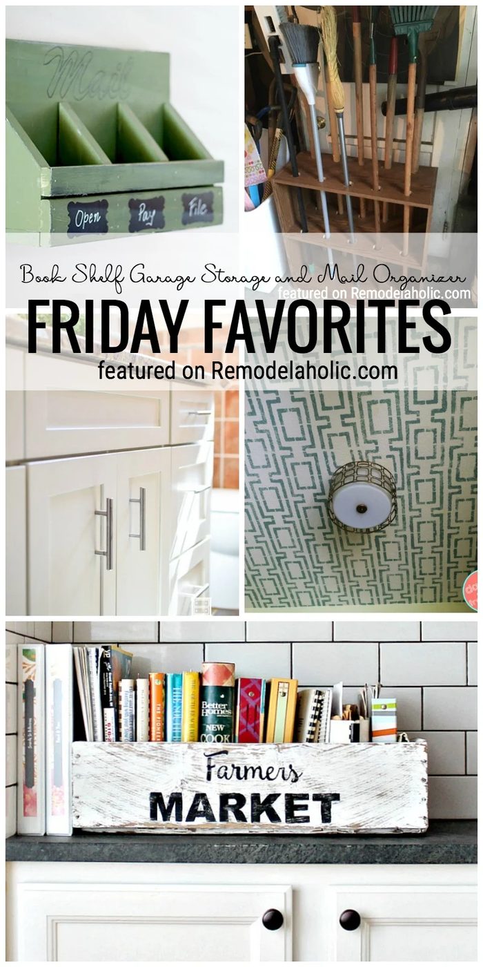Book Shelf Garage Storage and Mail Organizer and more inspiring us for Friday Favorites featured on Bekob.com