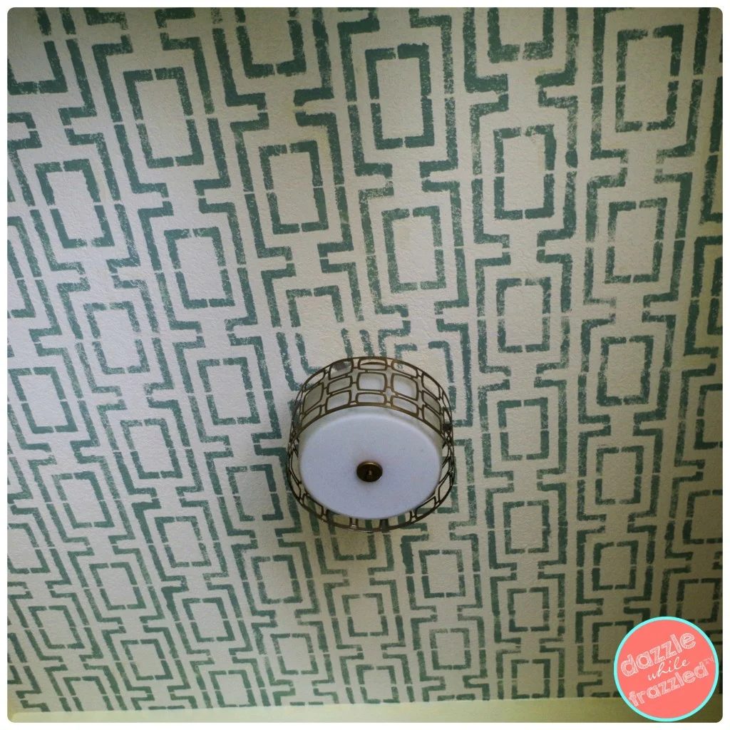Stencil Pattern On Ceiling Collage 5 1