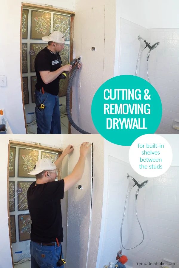 Tips For Cutting And Removing Drywall For Between The Studs In Wall Built In Shelving Cubbies #Bekob