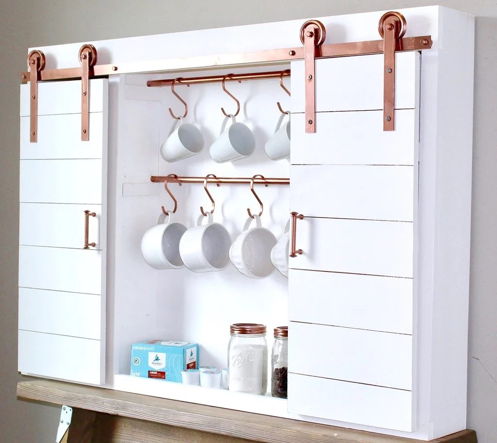 Friday Favorites: Buffalo Check Tray and Barn Door Coffee Station