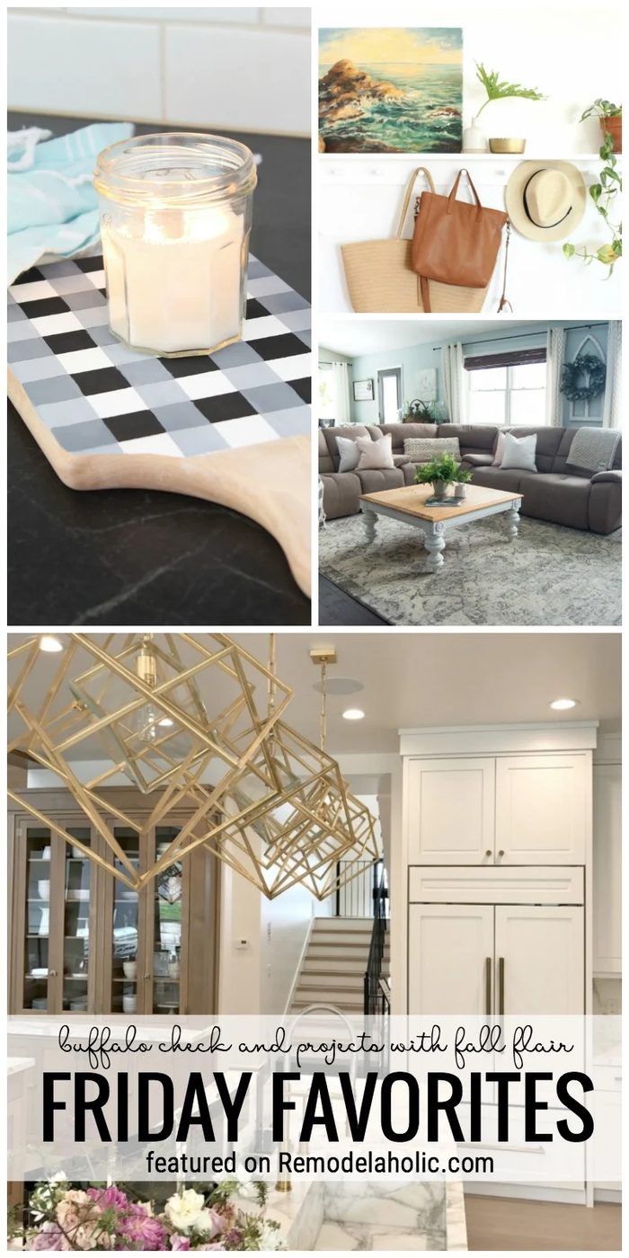 It's Almost Fall, Get Inspired With This Week's Friday Favorites With A Bit Of Fall Flair. A Buffalo Check Tray And Farmhouse Style Coffee Station And More Featured On Bekob.com