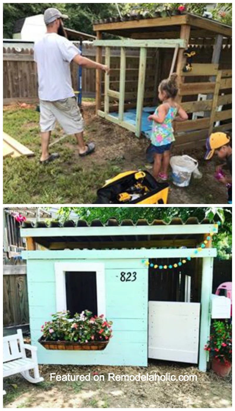 Calf Stall Turned Playhouse Featured On Bekob.com