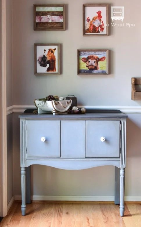 Little Gray Sideboard The Wood Spa 1