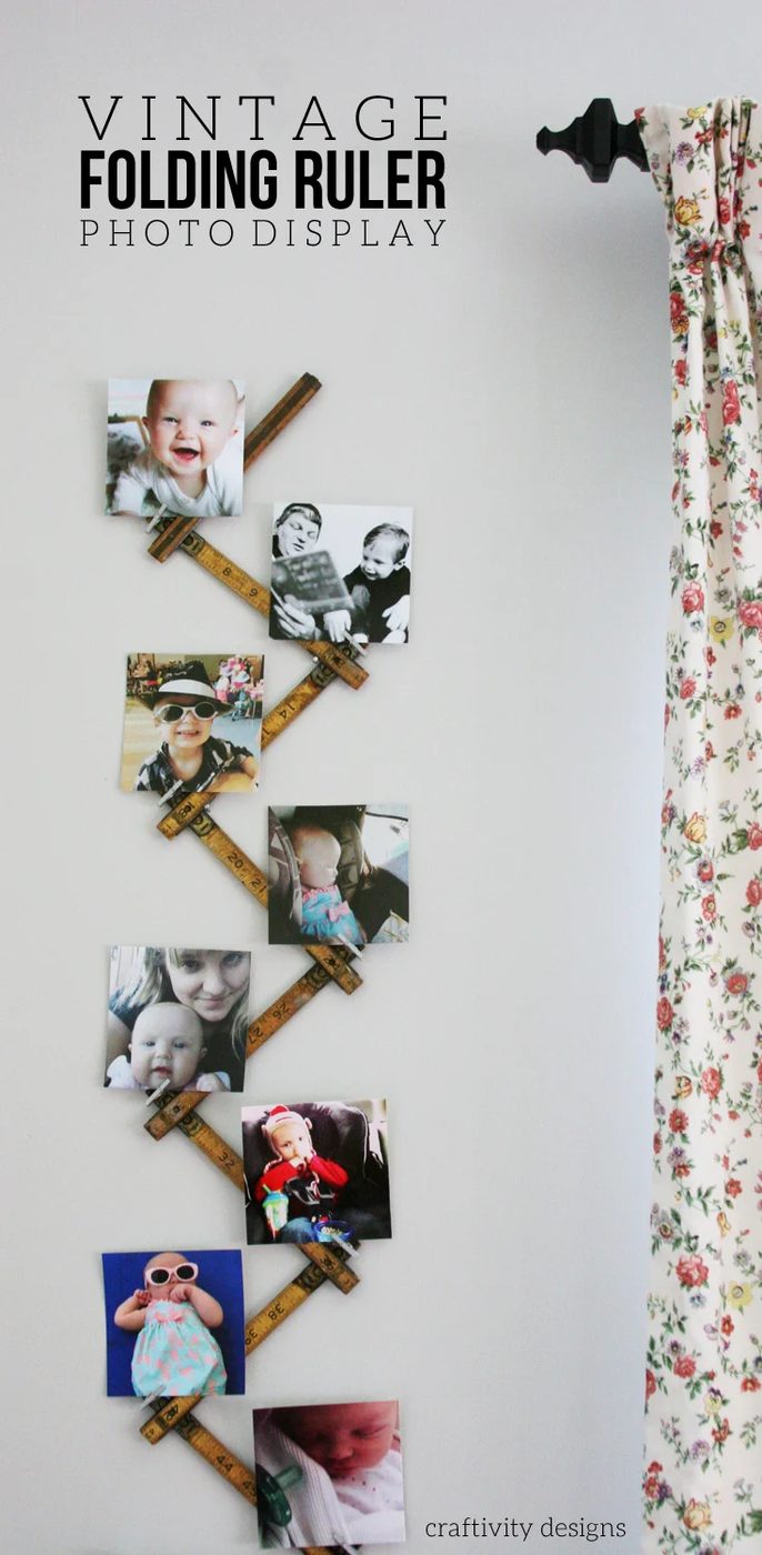 vintage folding ruler photo display, Craftivity Designs