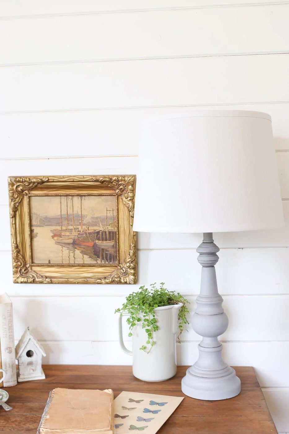Chalk Painted Lamp This Mamas Dance 4