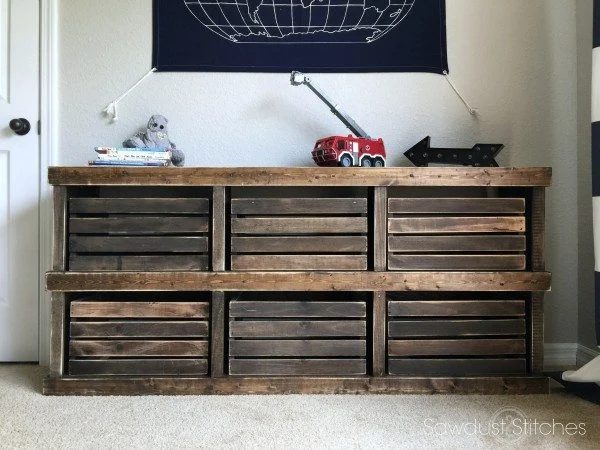 Pottery Barn Inspired Crate Dresser 2 By Sawdust2stitches.com