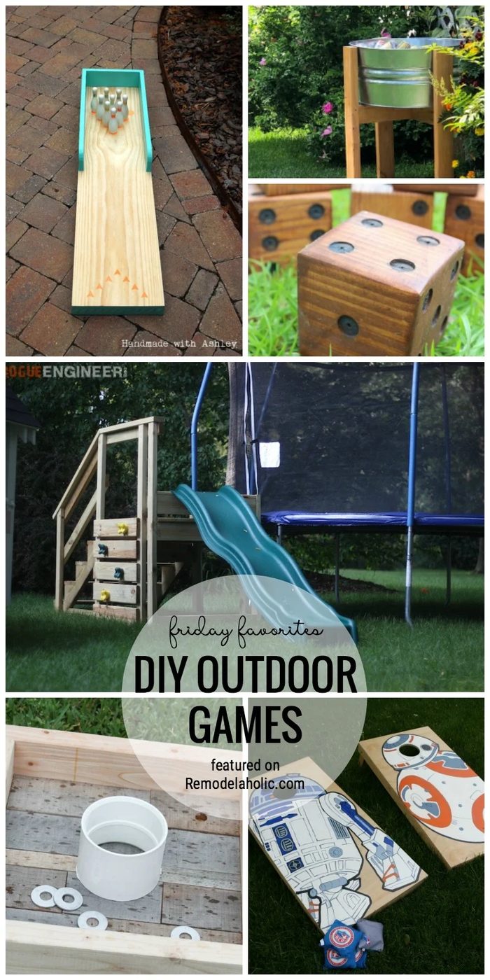 It's Time To Get Outside And Enjoy The Summer! Throw A Bbq Or Party And Have All The Fun With These Handmade Outdoor Games And Other options Featured On Bekob.com For Friday Favor