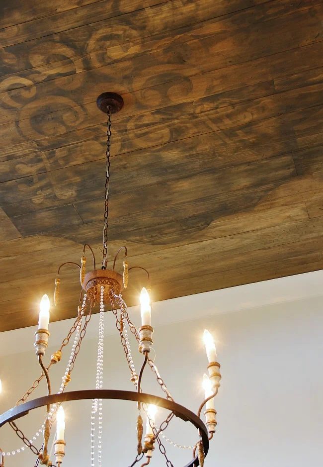 memorable rustic wood ceiling