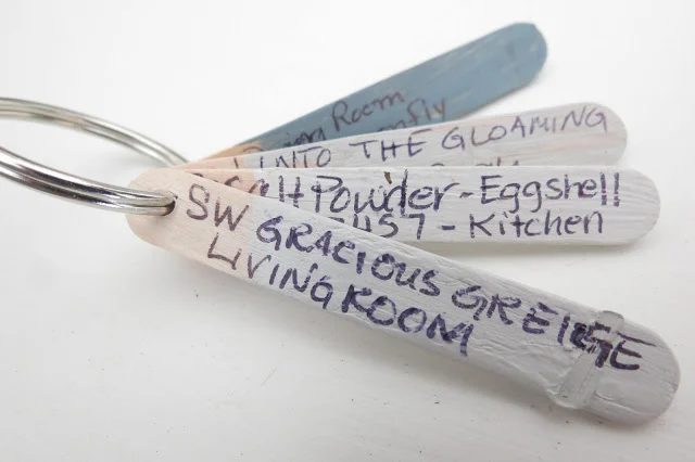 Paint Color Key Ring, While I Linger