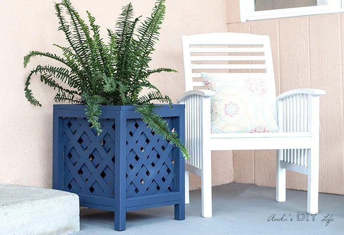 How To Make Lattice Planter Box Anikas Handmade Life 700 12