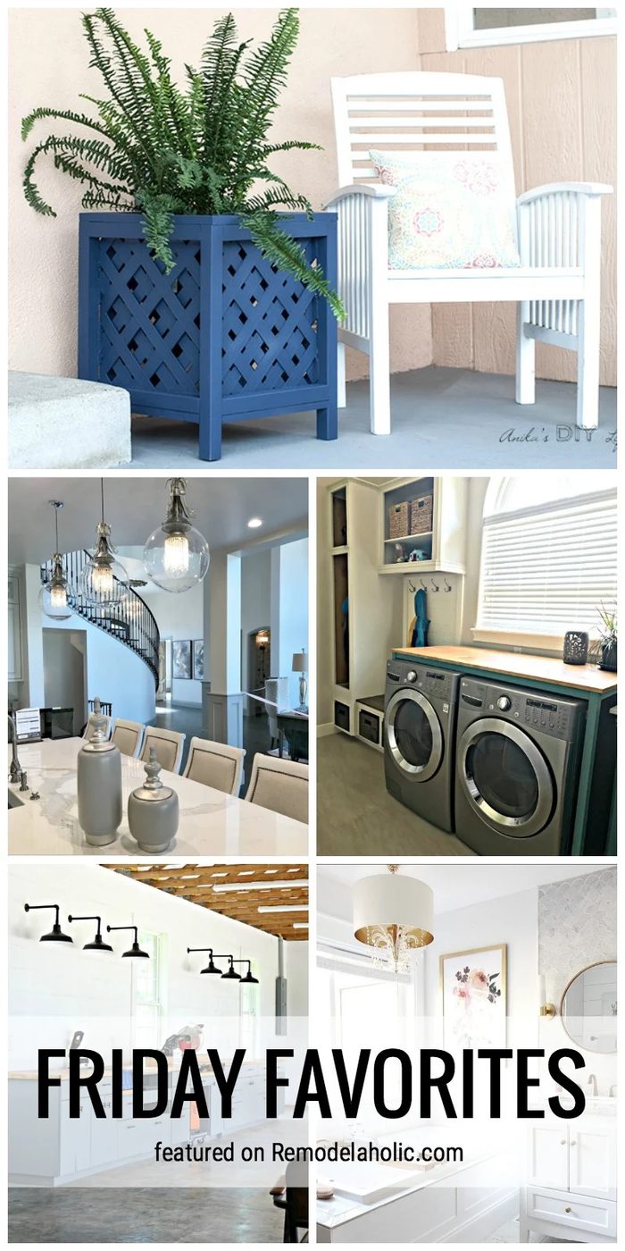 A Dream Workshop, Lattice Planter, Pretty Bathroom And More To look at In This Week's Edition Of Friday Favorites Featured On Bekob.com