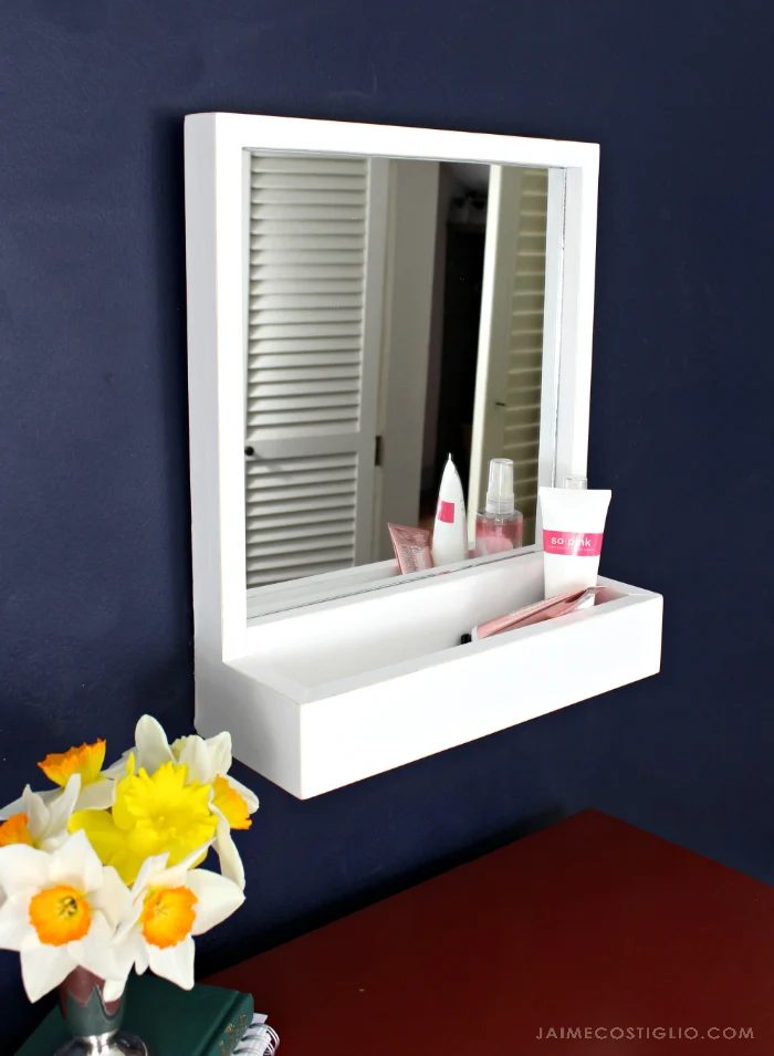 straightforward Diy Build Storage Mirror Jaime Costliglio