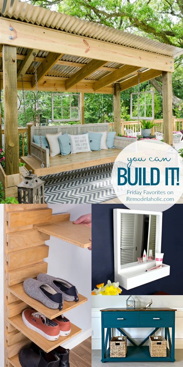 straightforward Building Projects, Painting Furniture, And A Porch Swing Cabana #Bekob #fridayfavorites