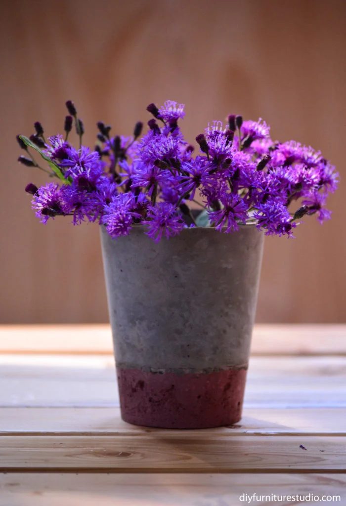 Colored Cement Planters Handmade walkthrough Handmade Furniture Studio