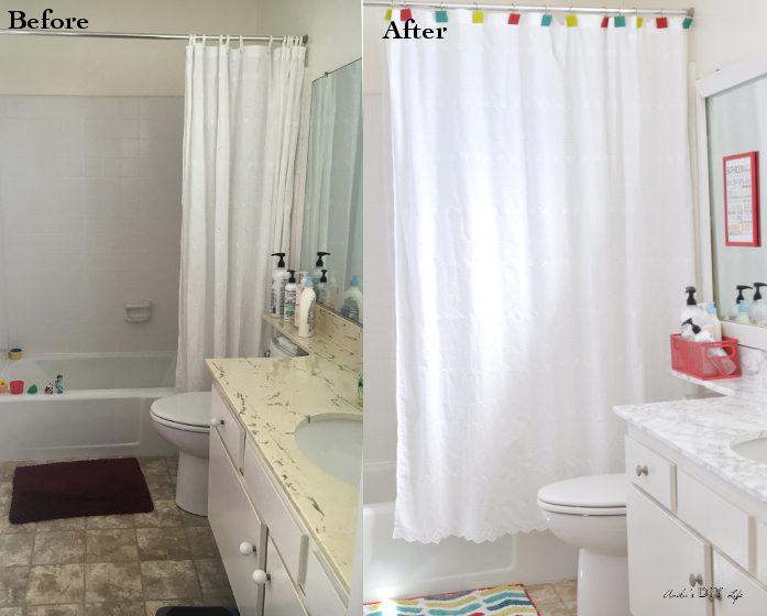 Kids Bathroom Makeover Before And After Anikas Handmade Life