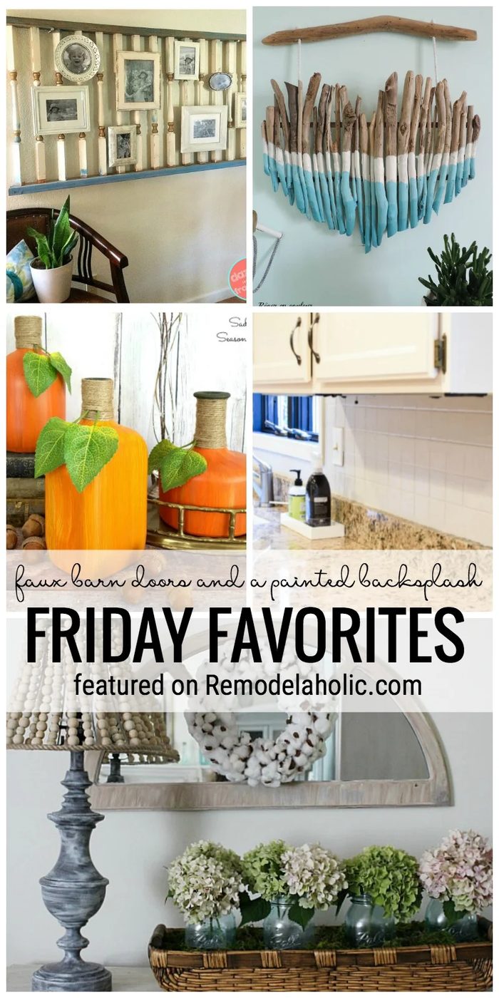Projects That Inspire. Faux Barn Doors, A Painted Backsplash, And More Featured On Bekob.com For Friday Favorites