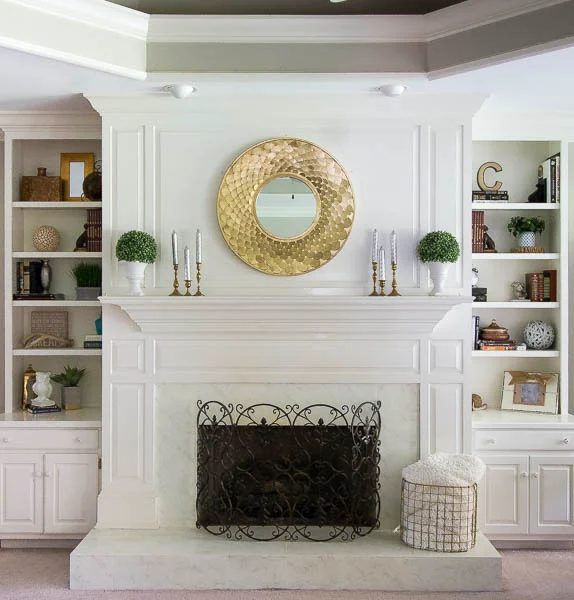 Faux Marble Fireplace5c 7735