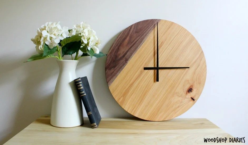 How To Make A Two Tone Wooden Wall Clock