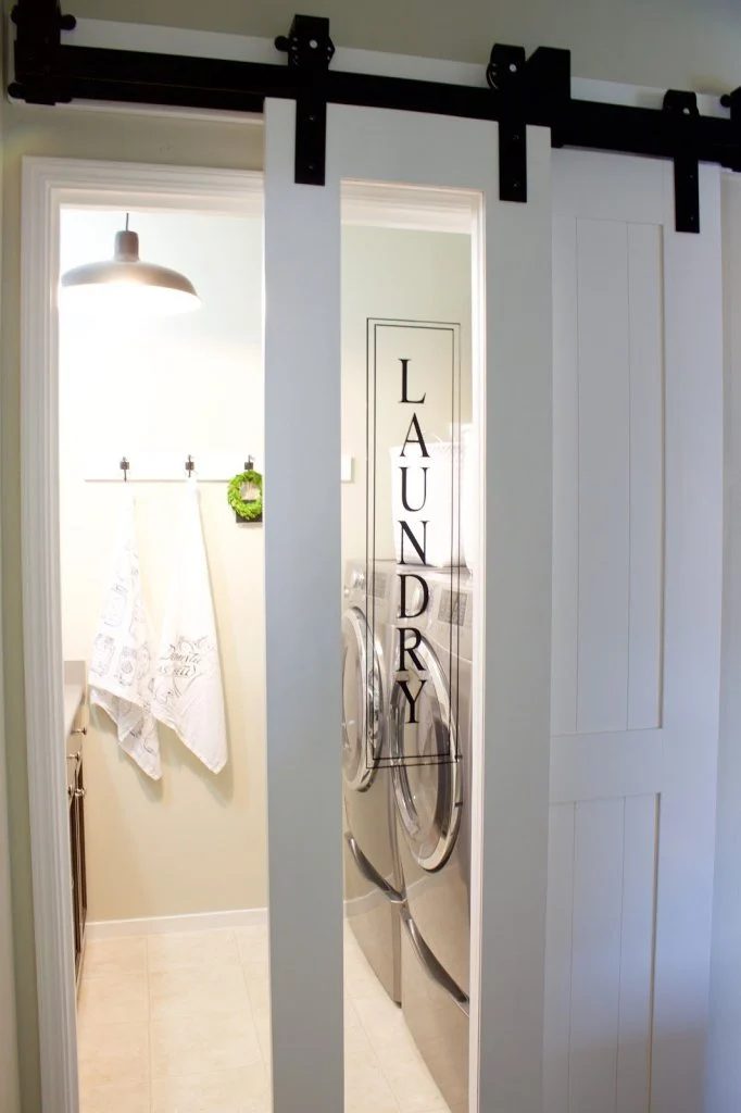 Sliding Glass Laundry Barn Door A House And A Do
