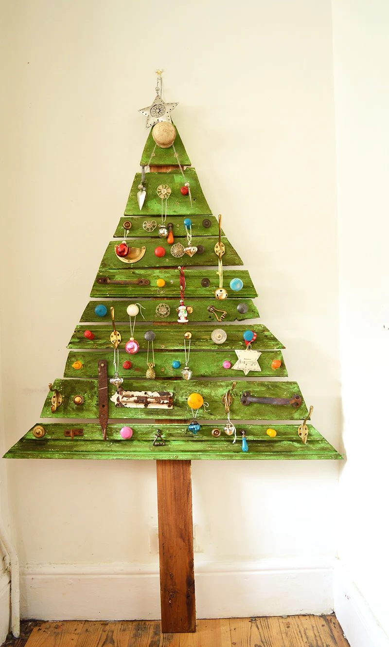 Decorated Handmade Wooden Christmas Tree S