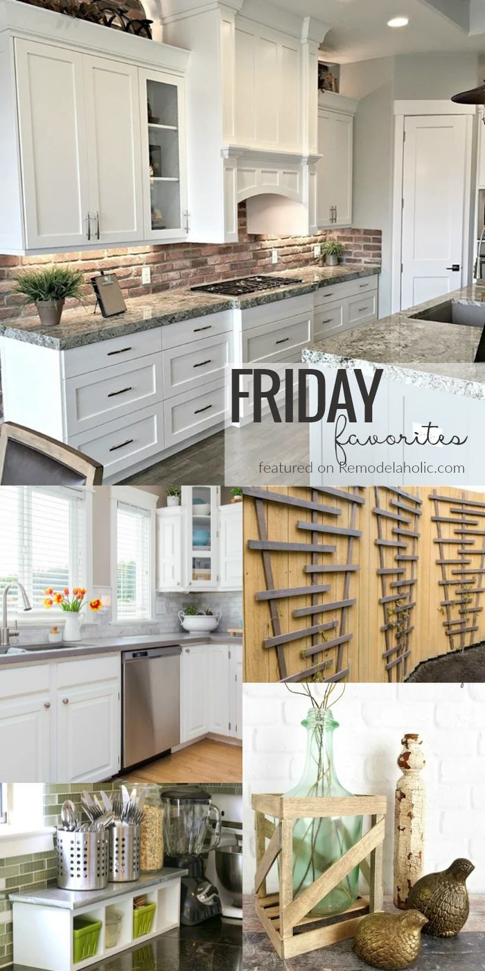 Friday Favorites | striking Kitchens + Decor options + Gardening #Bekob