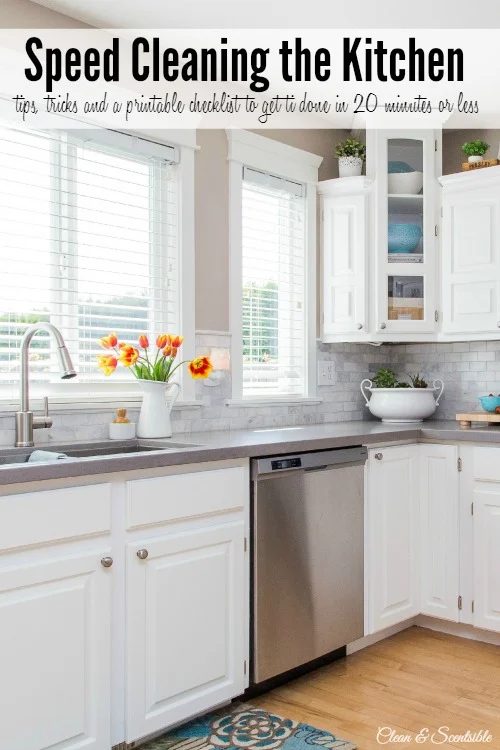 Tips For Speed Cleaning A Kitchen, Clean And Scentsible