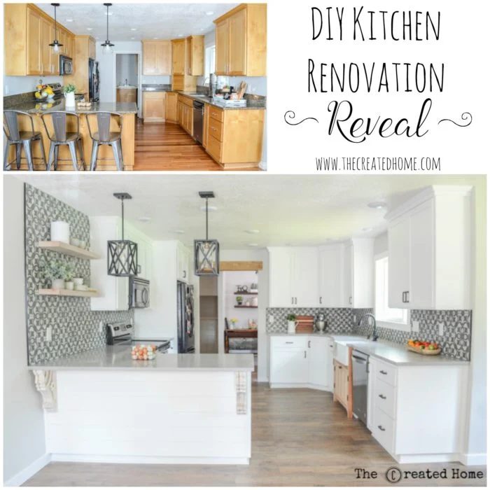 Kitchen Renovation Before And After, The Created Home
