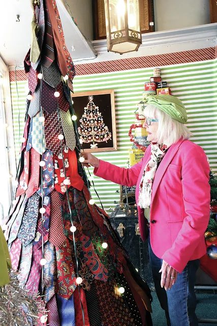 Necktie Christmas Tree Sedalia Democrat
