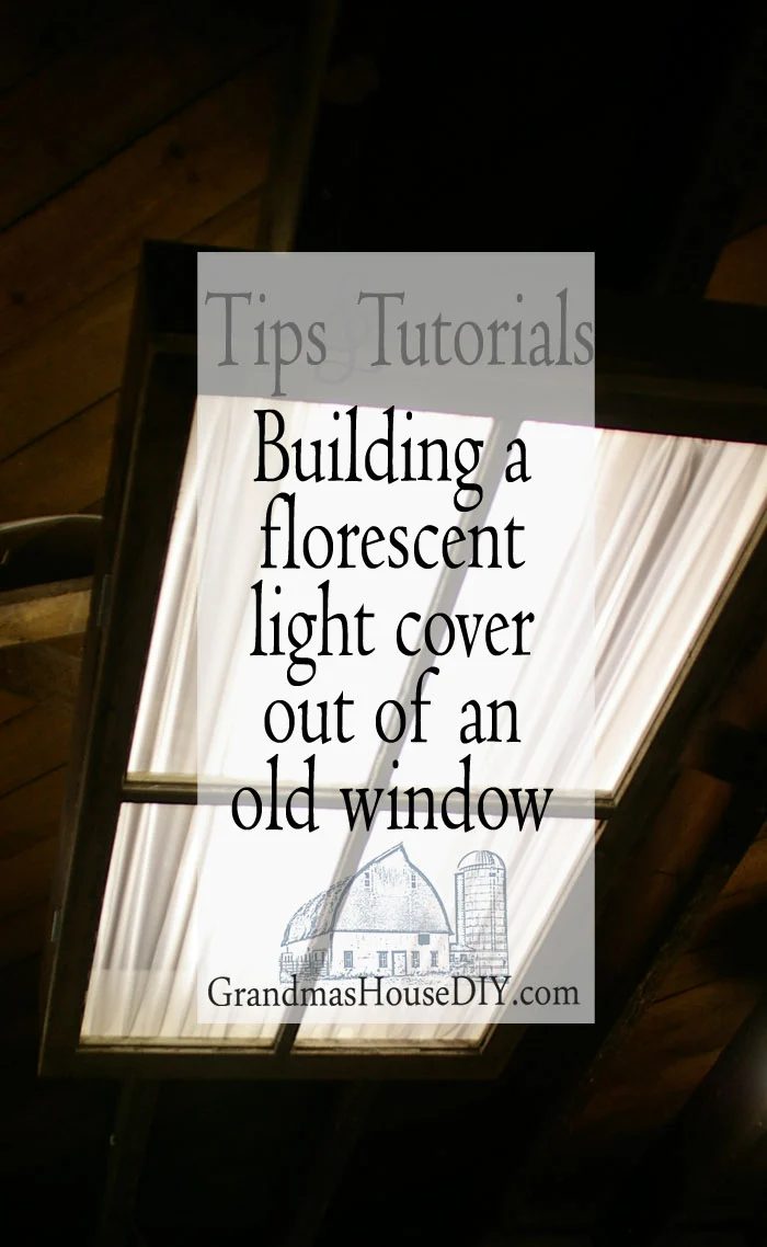 Pinit Florescent Light Cover Diy