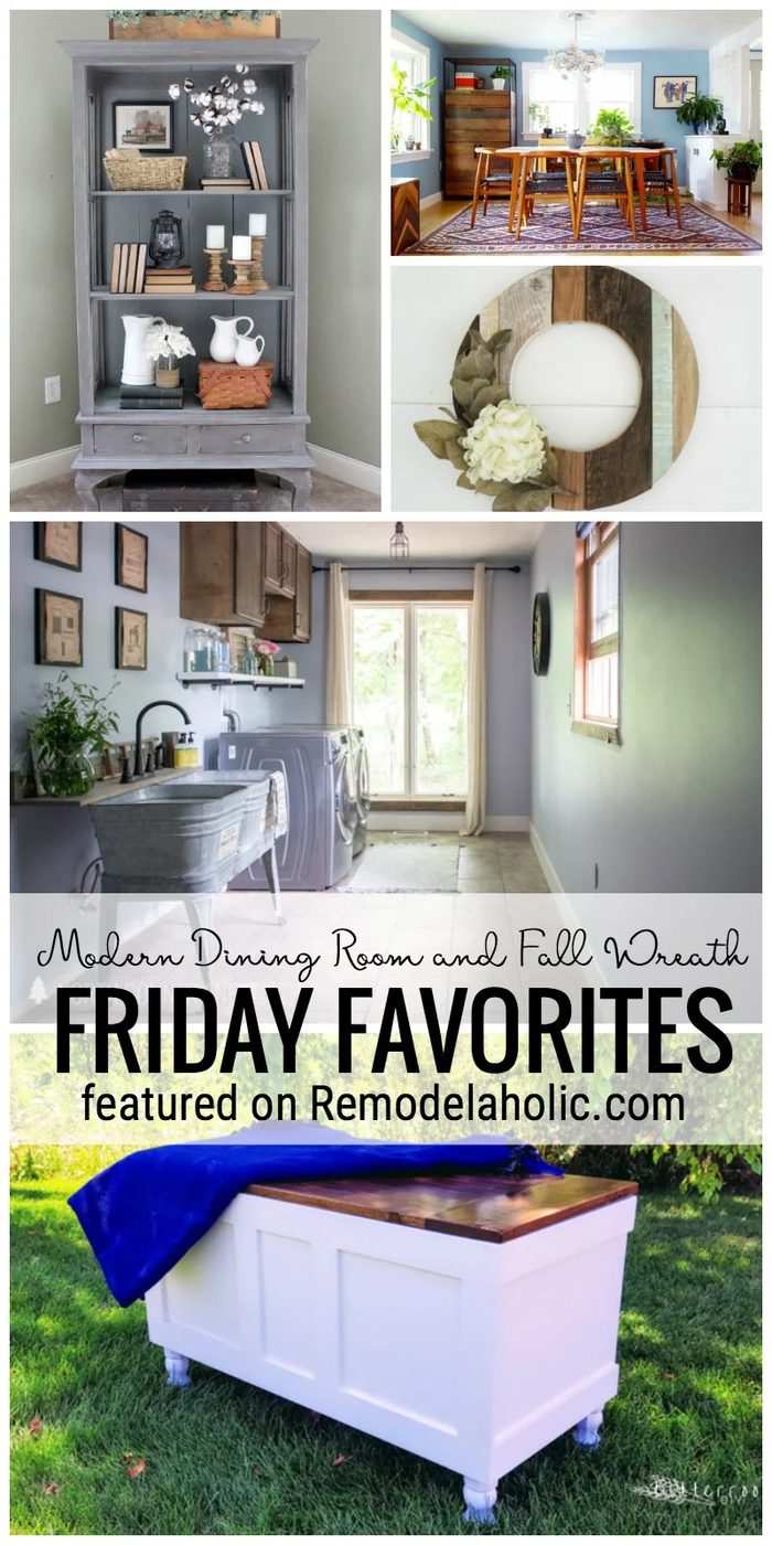 Modern Dining Room, Fall Wreath And More Featured On Friday Favorites At Bekob.com
