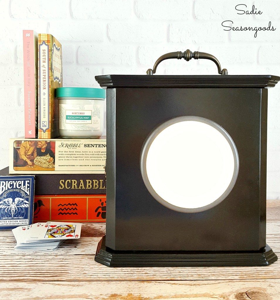 10 Handmade Power Outage Lantern And Kit From A Repurposed Broken Thrift Store Clock Cabinet By Sadie Seasongoods