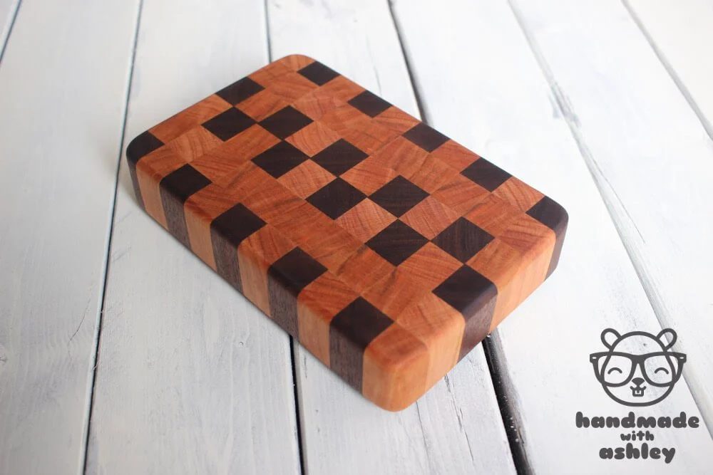 End Grain Cutting Board How To walkthrough Woodworking Diy Kitchen 5