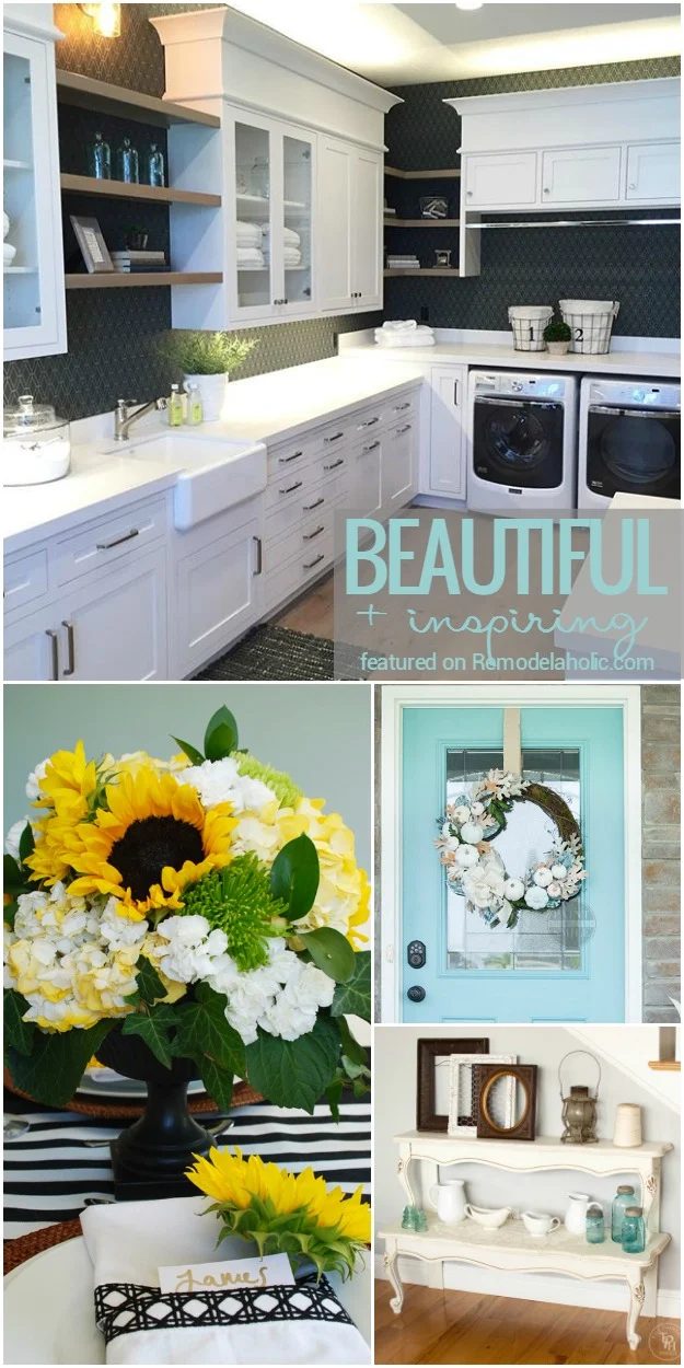 Friday Favorites: striking laundry rooms, non-traditional fall decor and more! Featured at Bekob.com