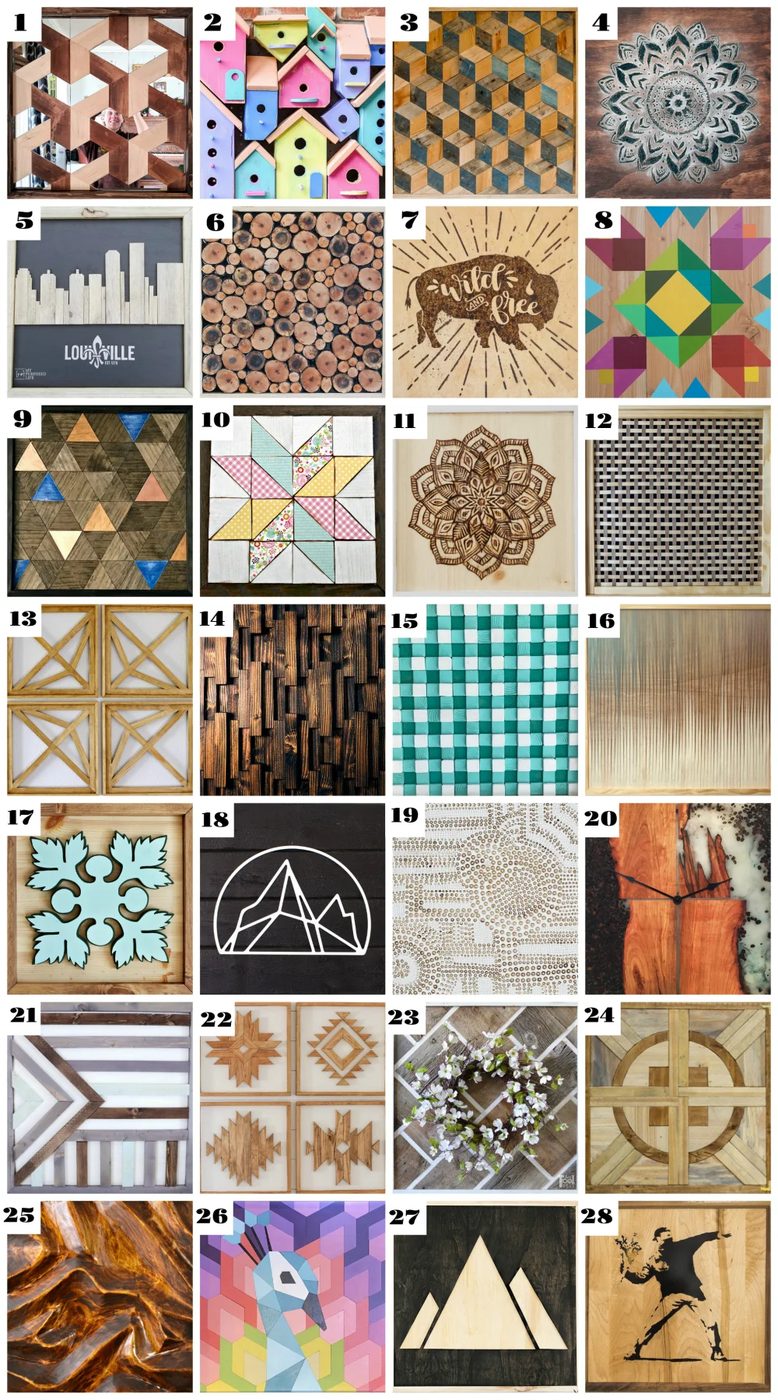 TONS Of Unique And Creative Pieces Of Wooden Wall Art!