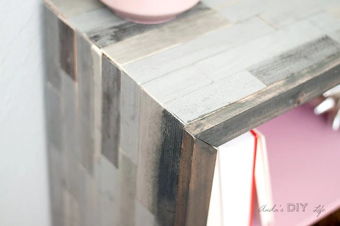 Bookshelf Makeover Rustic And Pink, Anika's Handmade Life