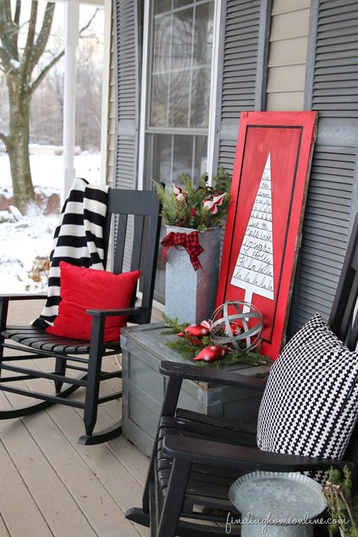 Redblackwhiteoutdoorchristmassign Thumb
