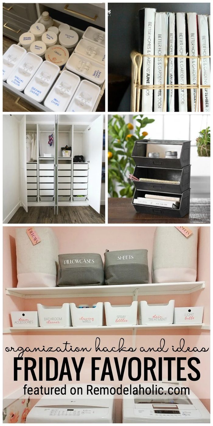 It's Time To Get Organized. We Are Sharing Our go-to Organizing Hacks, Tips, Tricks And Inspirations For Friday Favorites Featured On Bekob.com