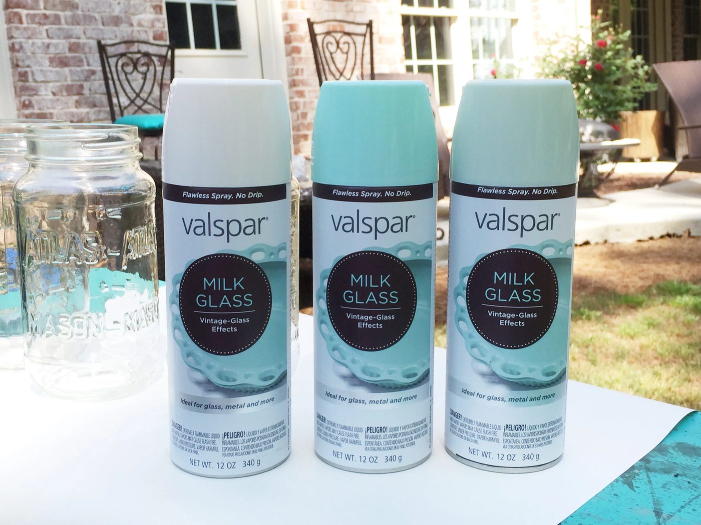 handmade milk glass spray paint, Refresh Restyle
