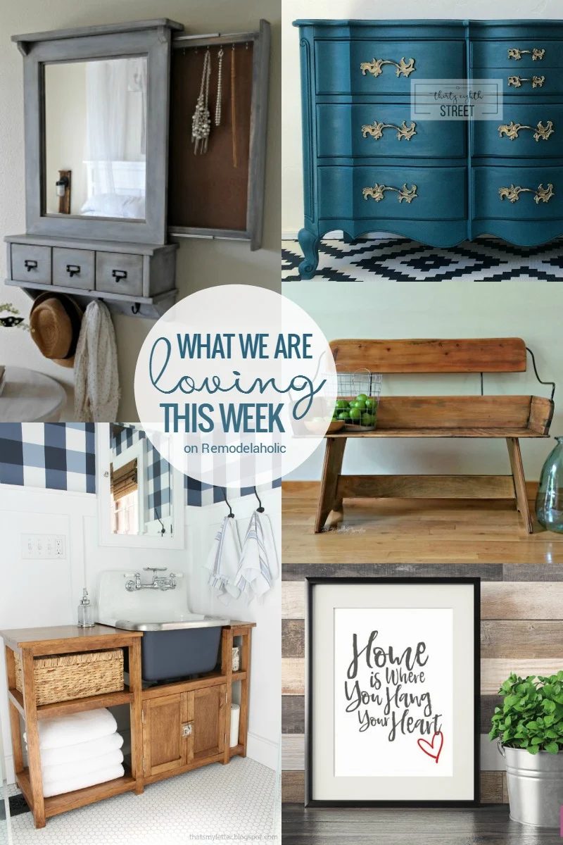 Friday Favorites - hidden jewelry storage, bathroom renovation and vanity, and more @Bekob